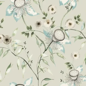 Beige florale Vliestapete, BL1794, Blooms Second Edition Resource Library, York Neu