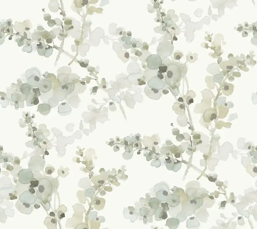 Grau-grün-beige florale Vliestapete, EV3972, Candice Olson Casual Elegance, York Kracherpreis