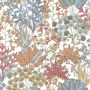 Angebot Weiße Vliestapete mit Pflanzen und Blättern, BL1813, Blooms Second Edition Resource Library, York