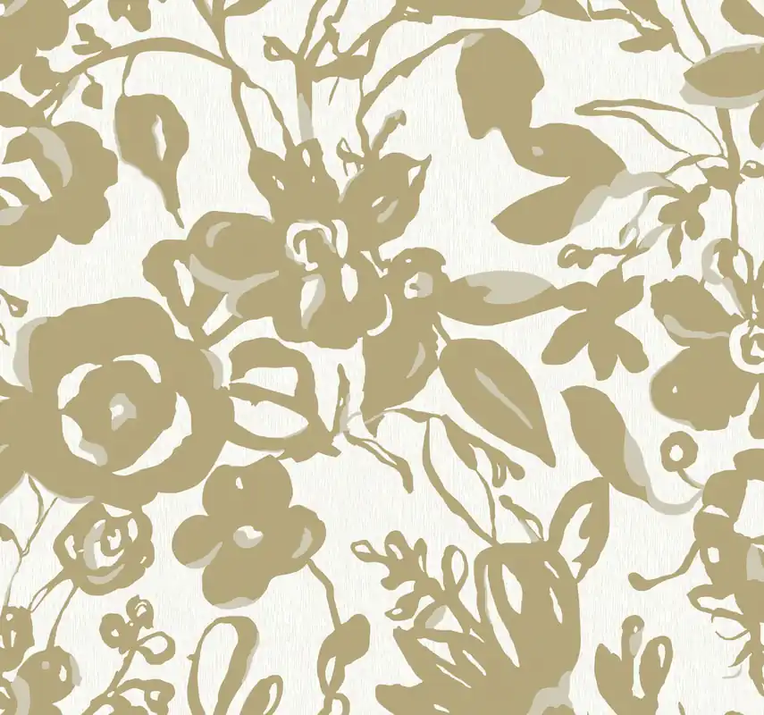 Top-Angebot Vliestapete, goldene Blumen, BL1732, Blooms Second Edition Resource Library, York