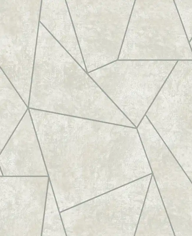 Geometrische Tapete in Grau und Silber, MD7183, Modern Metals, York Top-Angebot