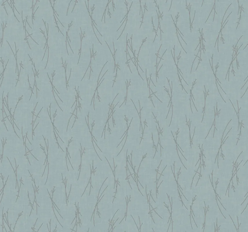 Preis Gesenkt Blau-silberne Tapete, MD7193, Modern Metals, York