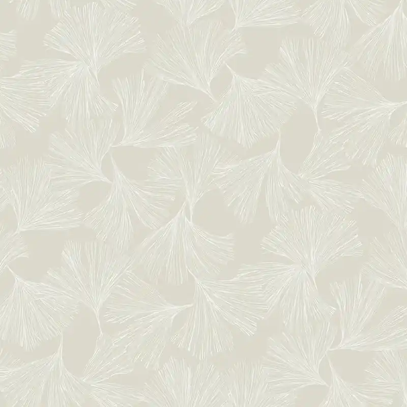 Meistverkauft Cremefarbene Tapete, weiße Ginkgoblätter DD3744, Dazzling Dimensions 2, York