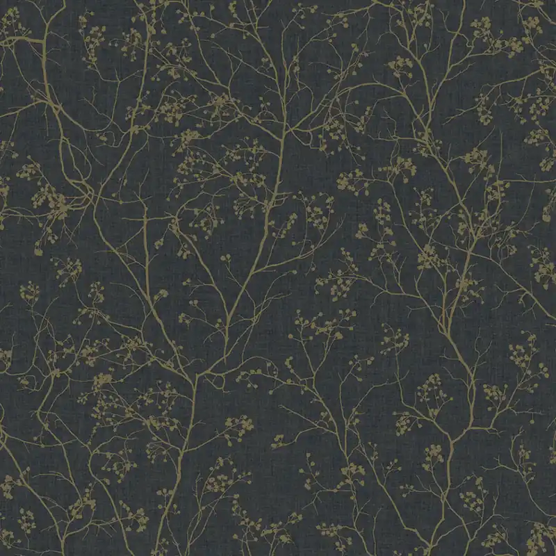 Schwarze Tapete mit goldenen Zweigen DD3811, Dazzling Dimensions 2, York Heißes Angebot
