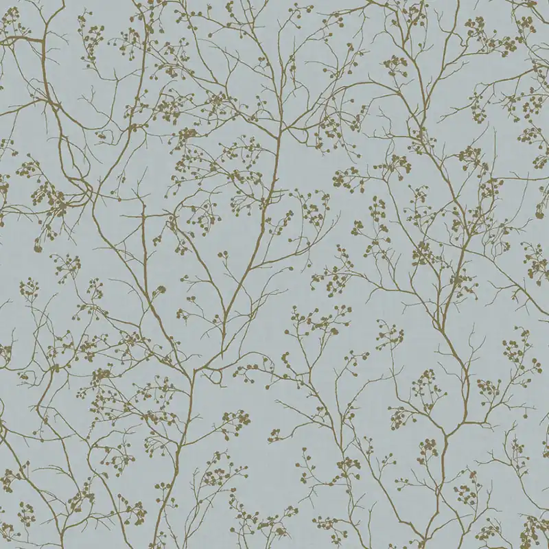 Blaue Tapete mit goldenen Zweigen DD3813, Dazzling Dimensions 2, York Schneller Versand