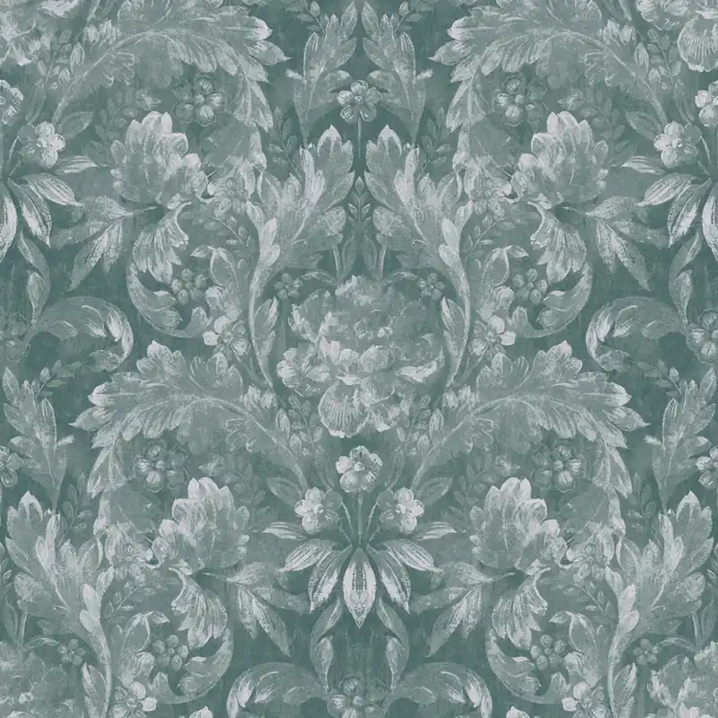 Nur Für Kurze Zeit Grüne florale Vliestapete, 119842, Laura Ashley 3