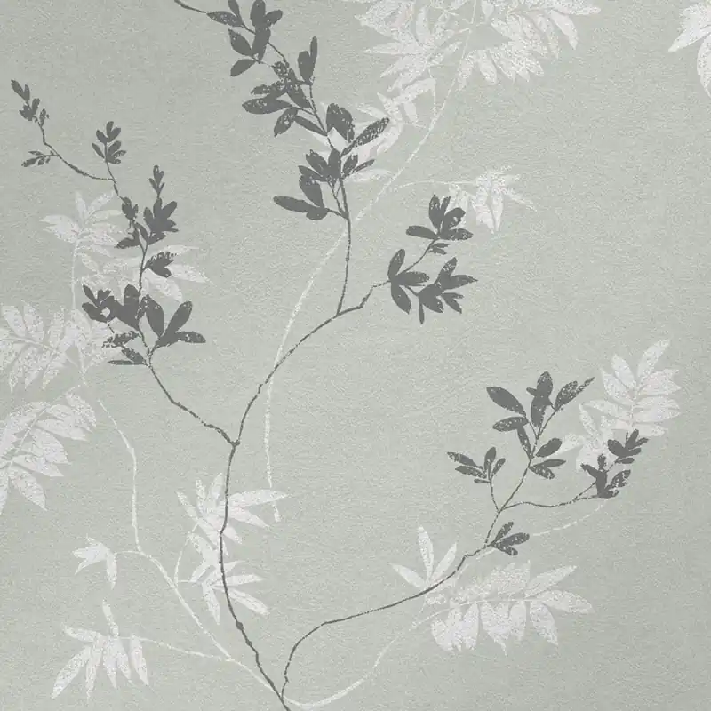 Grüne Vliestapete mit Zweigen und Blättern, 119840, Laura Ashley 3 Aktuell