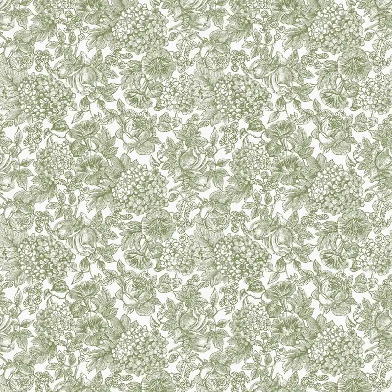Meistverkauft Weiß-grüne florale Vliestapete, 121080, Laura Ashley 3