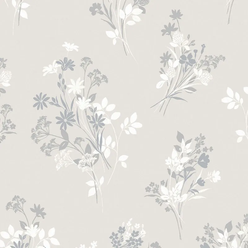 Highlight Graue florale Vliestapete, 119856, Laura Ashley 3