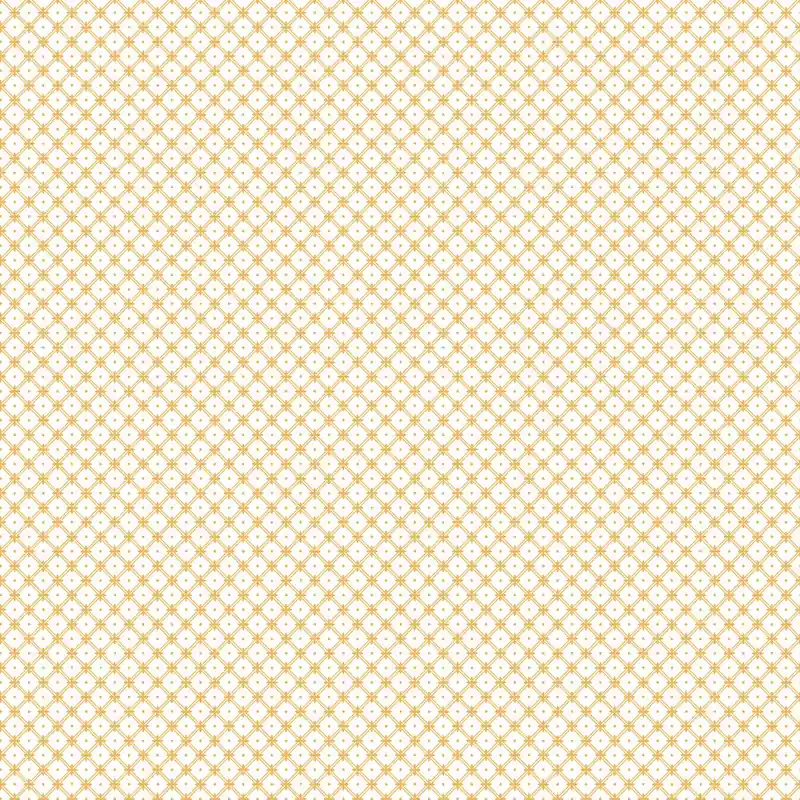 Bestseller Weiß-gelbe Vliestapete, Gittermuster, 119849, Laura Ashley 3