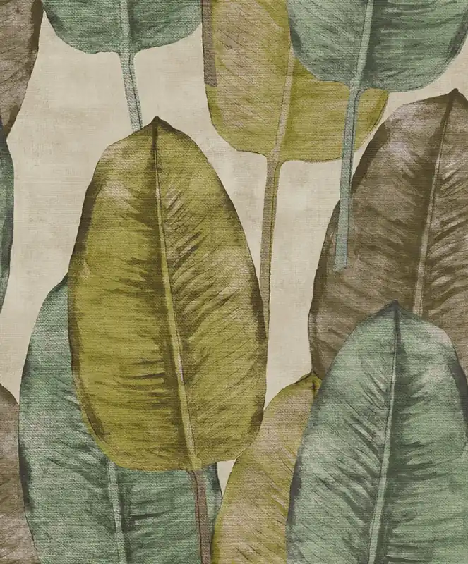 Strukturierte Tapete, farbige Blätter TA25081 Tahiti, Decoprint Sichere Zahlung