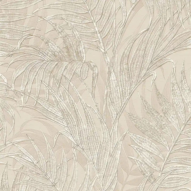 Beige Luxustapete, Palmblätter GR322102, Grace, Design ID Garantierte Lieferung