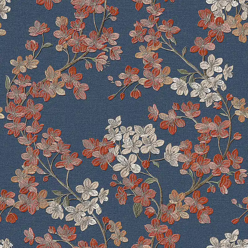 Online Kaufen Blaue Luxustapete Blumen GR322206, Grace, Design ID