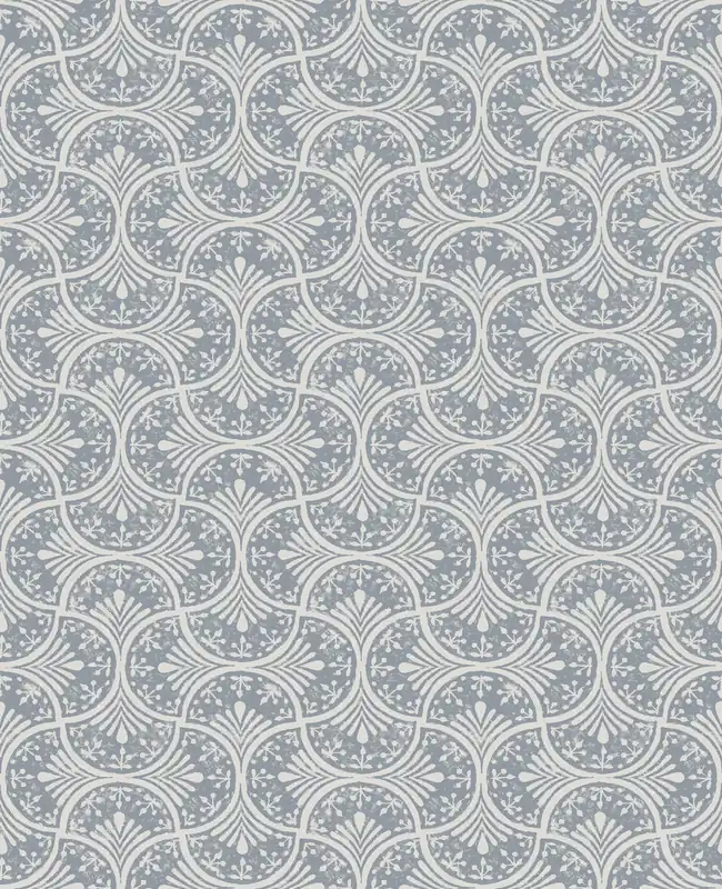 Sonderangebot Weiß-blaue geometrische Vliestapete, 120636, Retreat, Graham&Brown Premium