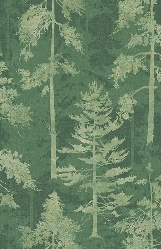 Grüne Vliestapete, Wald, Bäume, 121425, New Eden, Graham&Brown Premium Top-Seller
