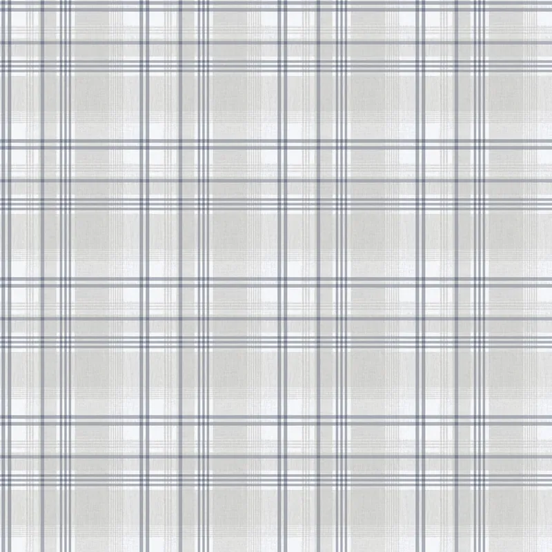 Vliestapete, blau-grau, Würfel, kariert, 9819-3, Essential Stripes, ICH Wallcoverings Meistverkauft