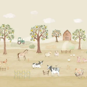 Bestpreis Fototapete für Kinder, Bauernhof, 981-1, Mika, ICH Wallcoverings