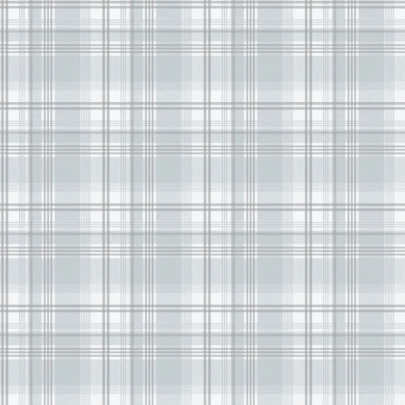 Schnäppchen Vliestapete, blau-grau, Würfel, kariert, 9819-6, Essential Stripes, ICH Wallcoverings