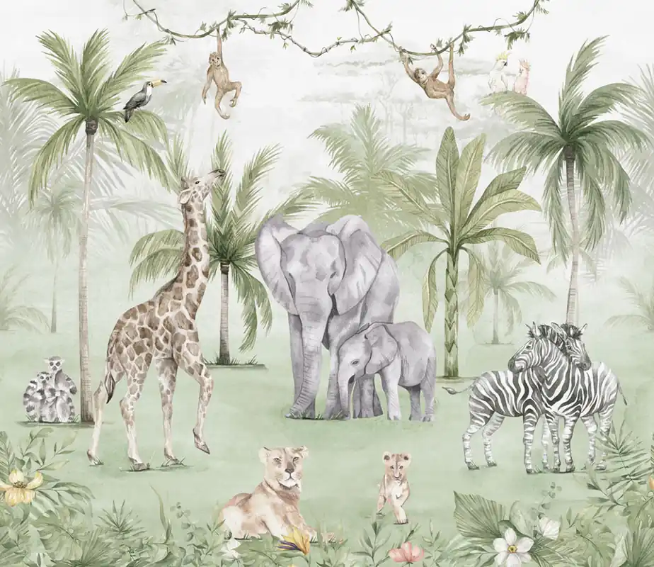 Fototapete für Kinder, Dschungel, 982-1, Mika, ICH Wallcoverings Sonderaktion