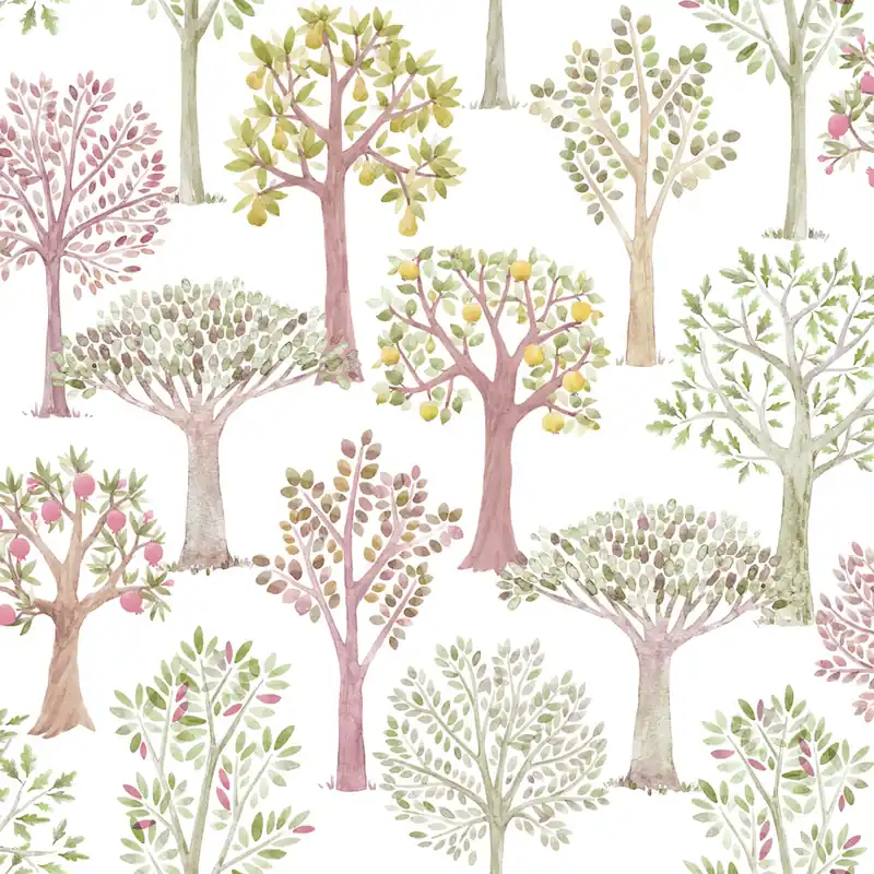 Kindertapete mit Bäumen, 975-3, Mika, ICH Wallcoverings Sofort Bestellen