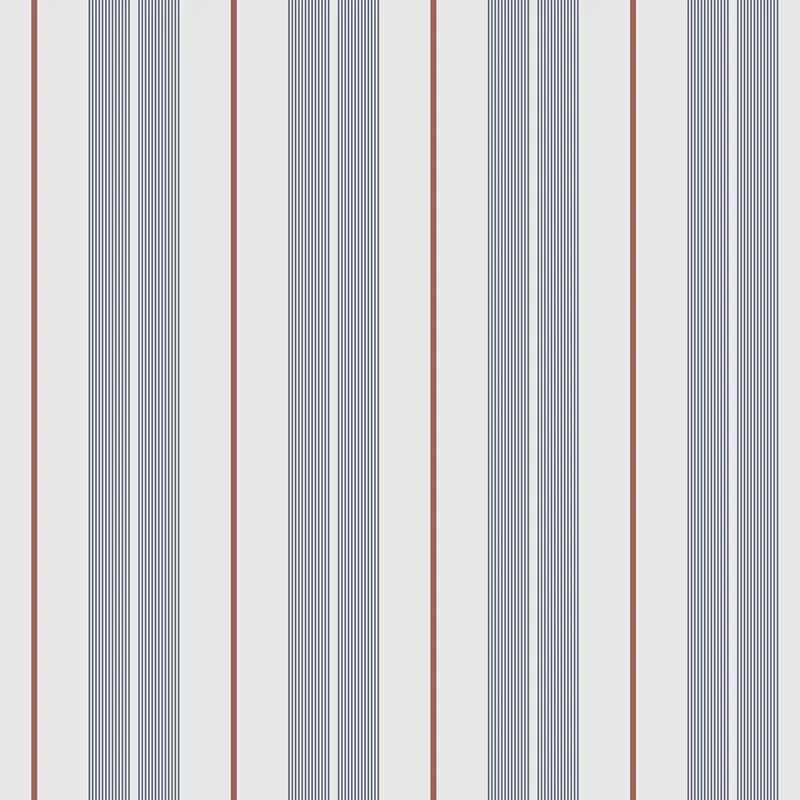 Saisonangebot Vliestapete, blau, Streifen, 9815-1, Essential Stripes, ICH Wallcoverings