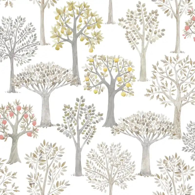 Aktuell Kindertapete mit Bäumen, 975-1, Mika, ICH Wallcoverings