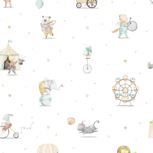 Kindertapete mit Tieren, 971-3, Mika, ICH Wallcoverings Günstig