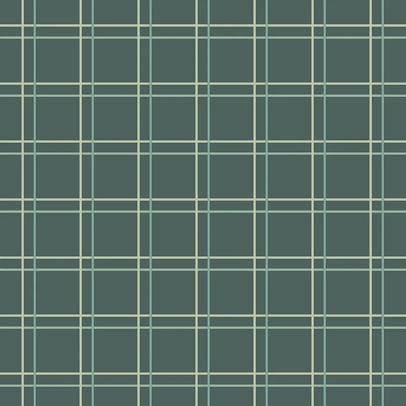 Grüne Tapete mit geometrischem Schottenmuster 6505-3, Batabasta, ICH Wallcoverings Finale Aktion