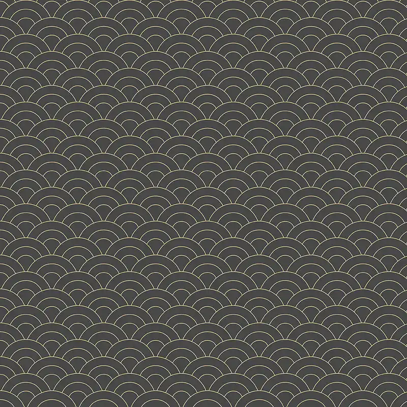 Beliebt Schwarz-goldene Tapete, gewölbtes Muster 6506-4, Batabasta, ICH Wallcoverings