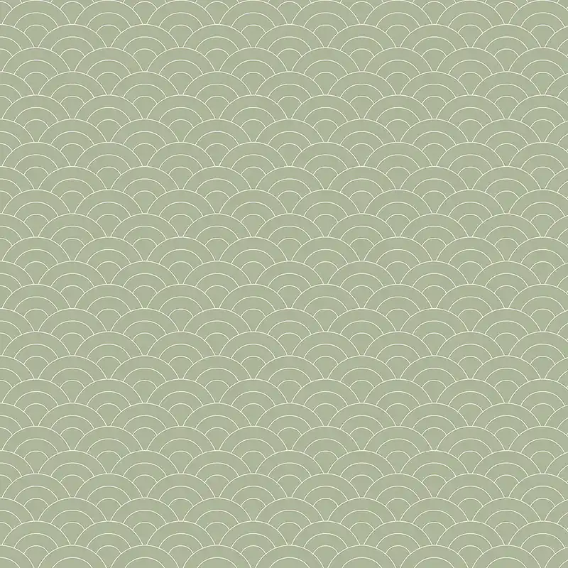 Echt Grüne Tapete, gewölbtes Muster 6506-3, Batabasta, ICH Wallcoverings