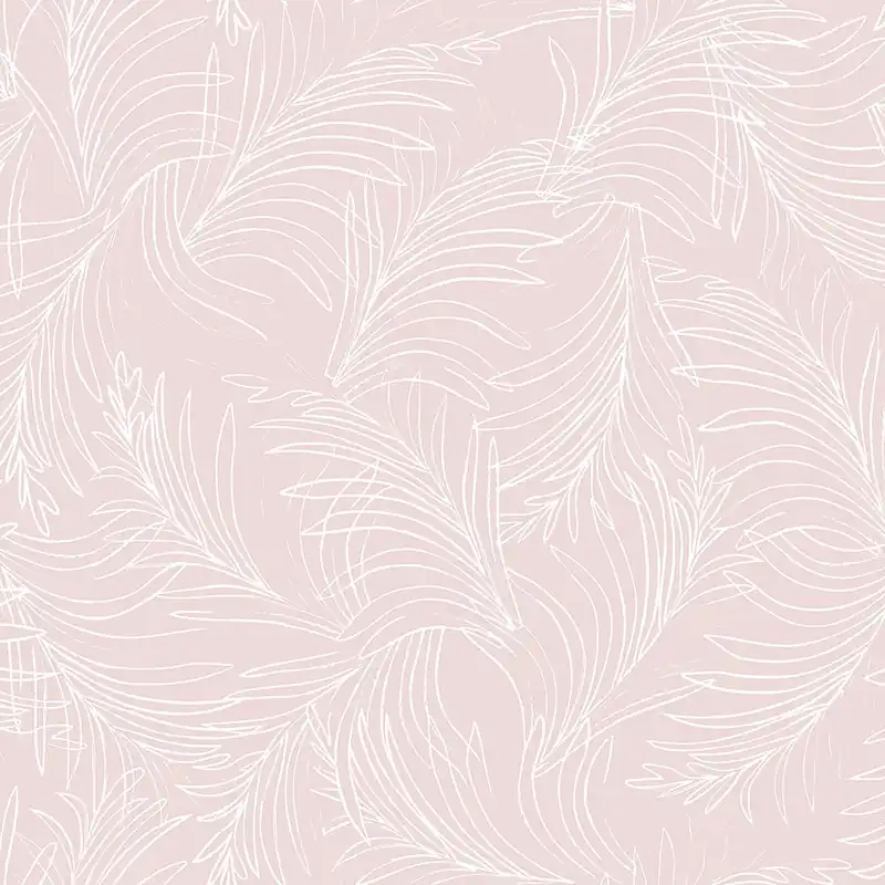 Rosa Tapete, Palmblätter 6507-4, Batabasta, ICH Wallcoverings Finale Aktion