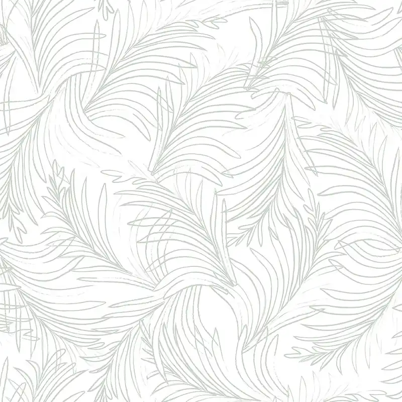Weißgrüne Tapete, Palmblätter 6507-3, Batabasta, ICH Wallcoverings Schneller Versand