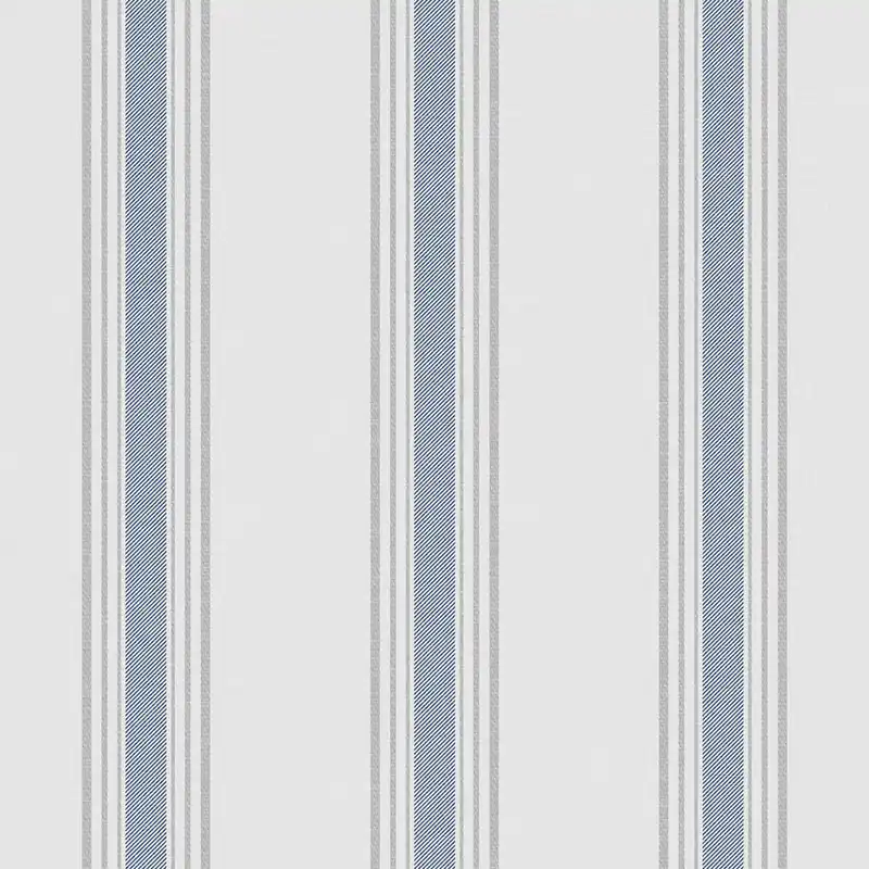 Vliestapete, blau, Streifen, 9810-1, Essential Stripes, ICH Wallcoverings Zertifiziert