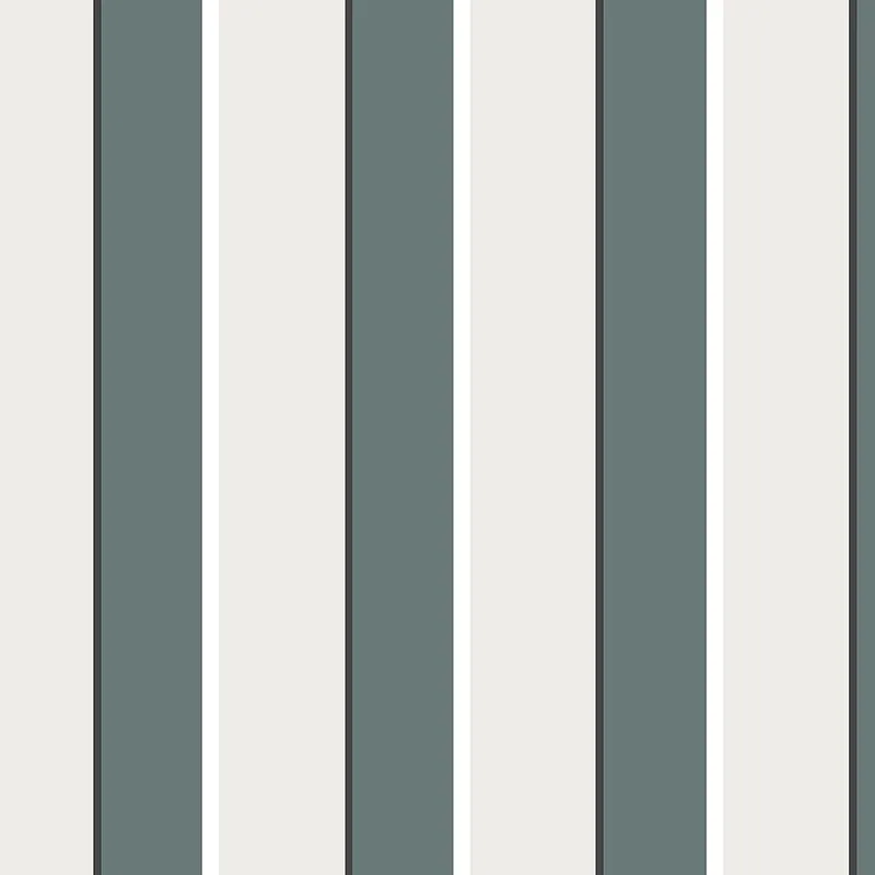Dunkeltürkis gestreifte Tapete 6508-3, Batabasta, ICH Wallcoverings Saisonangebot