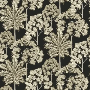 Beliebt Schwarze Vliestapete, Bäume, A71302, Arcadia, Grandeco