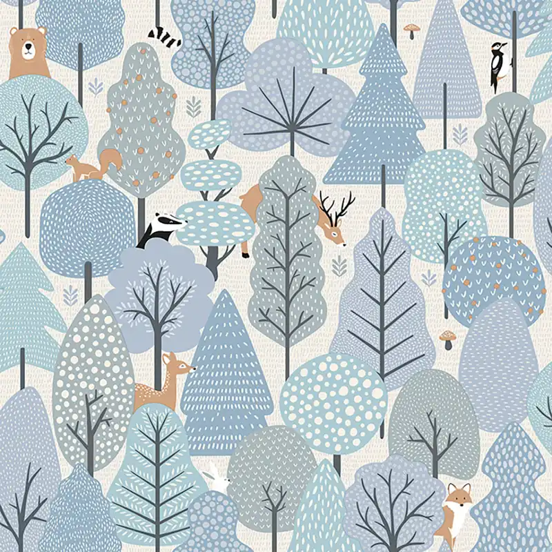 Kindertapete - Tiere im Wald, Vliestapete M51611, My Kingdom, Ugépa Neue Kollektion