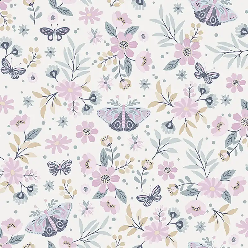 Blumentapete mit Schmetterlingen, Vliestapete M58103, My Kingdom, Ugépa Jetzt Kaufen