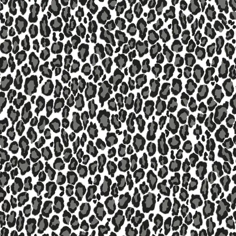 Top-Angebot Schwarz-weiße Tapete, Leopardenfell-Imitat, Vliestapete 136810, Paradise, Esta Home