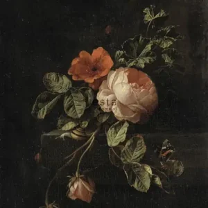 Top-Preis Fototapete mit Rosen, Tapete Wandbilder 158884, 186 x 279 cm, Blush, Esta Home