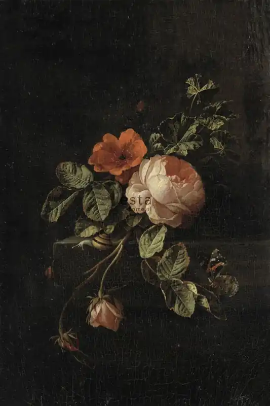 Top-Preis Fototapete mit Rosen, Tapete Wandbilder 158884, 186 x 279 cm, Blush, Esta Home