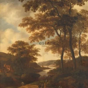 Fototapete Romantische Landschaft, Tapete Wandbilder 158883, 186 x 279 cm, Blush, Esta Home Meistverkauft