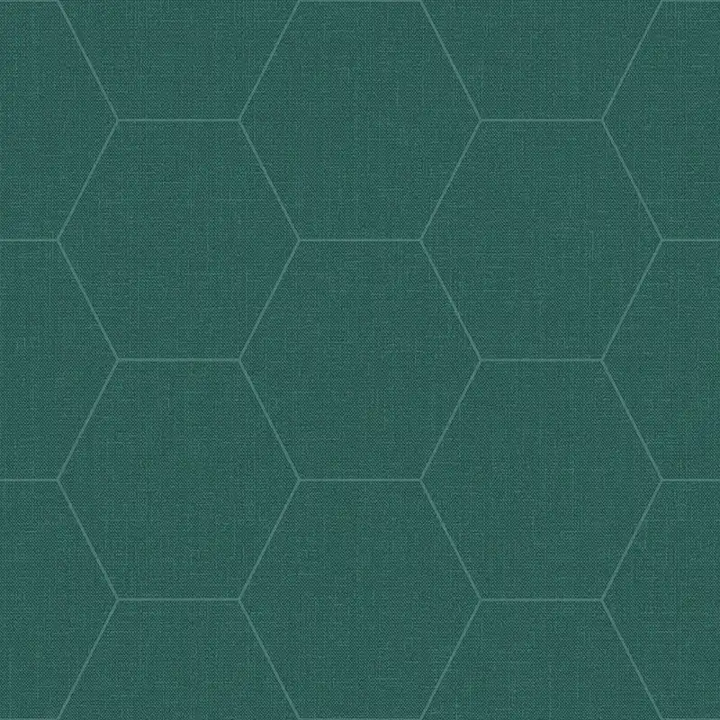 Grüne Tapete mit geometrischen Mustern mit Sechsecken, Vliestapete 148752, Blush, Esta Home Super-Preis