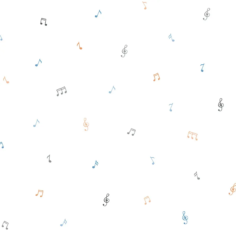 Papier, Kindertapete mit Musiknoten 451-1, Pippo, ICH Wallcoverings Kracherpreis