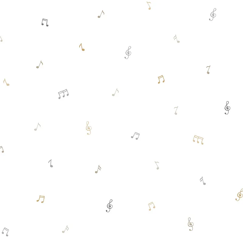 Wochenendangebot Fröhliches Papier, Kindertapete mit Musiknoten 451-3, Pippo, ICH Wallcoverings