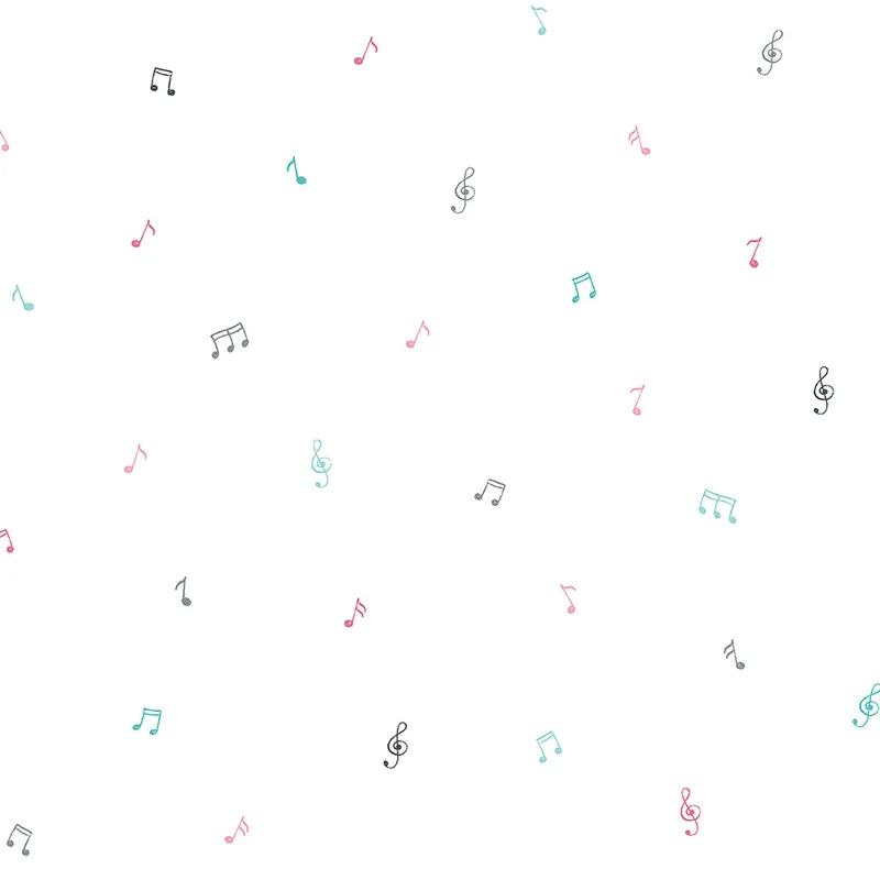 Direktkauf Fröhliches Papier, Kindertapete mit Musiknoten 451-2, Pippo, ICH Wallcoverings