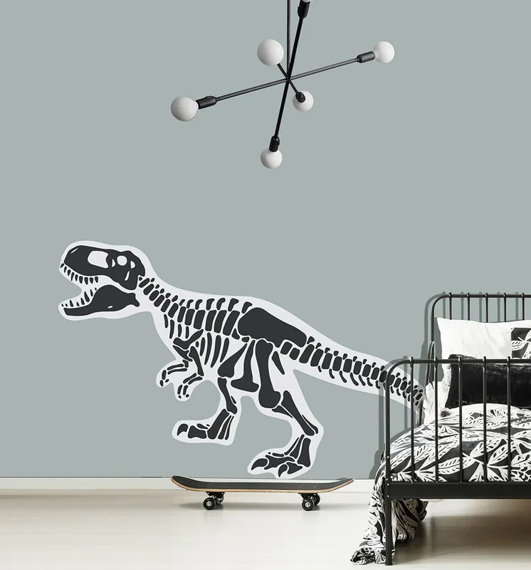 Heißes Angebot Vorgeklebte Vliestapete, Dinosaurierskelett, PLC055, Platinum Shapes, Decoprint