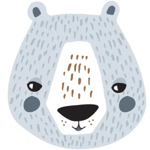 Vorgeklebte Kindertapete, Bär, PLC034, Platinum Shapes, Decoprint Top-Preis