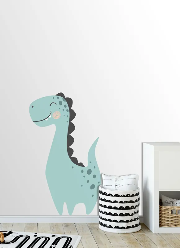 Aktuell Vorgeklebte Kindertapete mit Dinosauriern, PLC035, Platinum Shapes, Decoprint