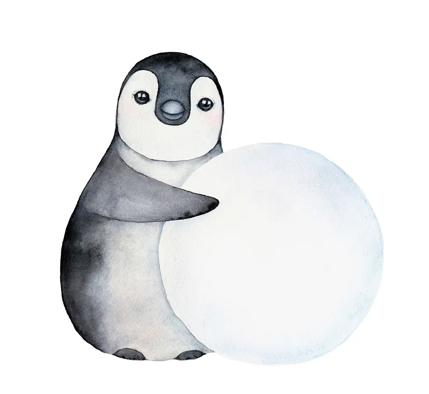 Highlight Vorgeklebte Vliestapete, Pinguin Dekoration, PLC005, Platinum Shapes, Decoprint
