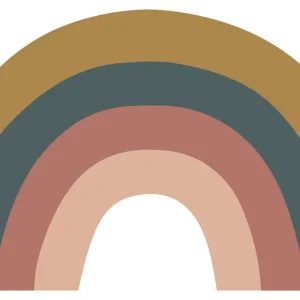 Vorgeklebte Vliestapete, Regenbogen Dekoration, PLC008, Platinum Shapes, Decoprint Preisknaller